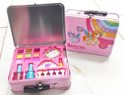 Unicorn Shining Make Up Bag For Girls / Soft to skin, Easy to wash, Princess Makeup Set Toys Girls &amp; Kids