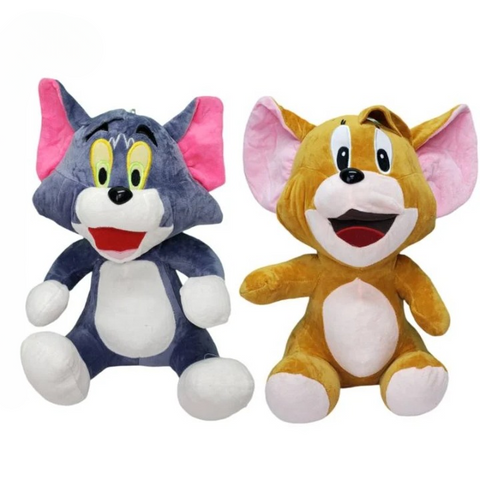 The Naughty Tom &amp; The Clever Jerry  Soft Stuffed Cat Mouse Plush Toy for Kids Boys &amp; Girls - 30 / 50 CM